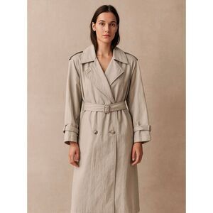 Vintage London Fog khaki Thinsulate 3M Double Breasted Long Trench Coat